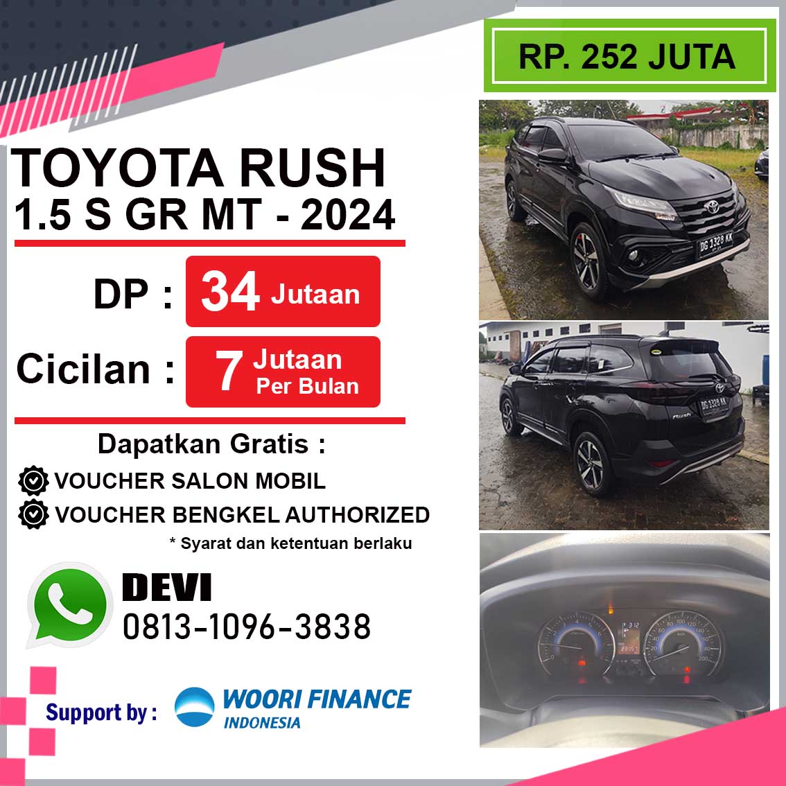 RUSH 1.5 S M/T GR BLACK MICA 2024